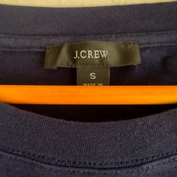 J.Crew Women's Tiered Mini Ruffle Summer Navy Blue Dress - Picture 5 of 6